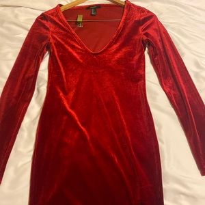 Red Velvet Dress